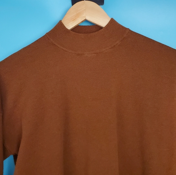 H&M Sweater Size Small Brown High Neck - Picture 2 of 4